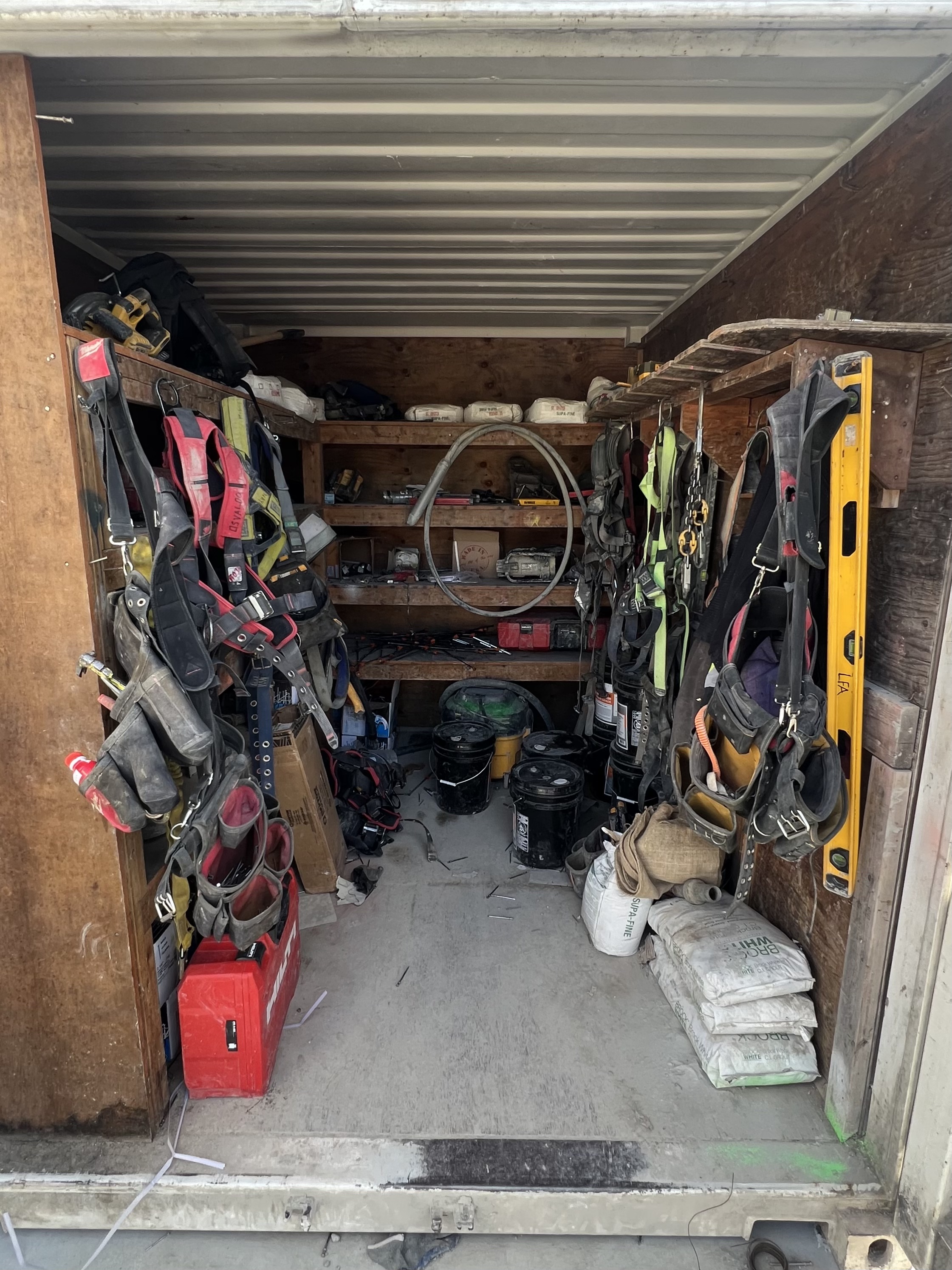 Before - Disorganized Seacan